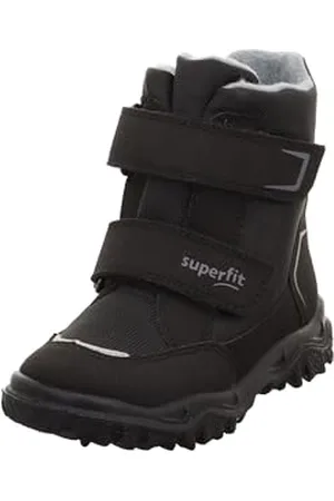 Superfit Jungen HUSKY warm gefütterte Sympatex Schneestiefel, SCHWARZ/HELLGRAU 0000, 34 EU