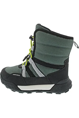 Geox J TREKKYUP Boy B ABX Snow Boot, Forest/Black, 36 EU