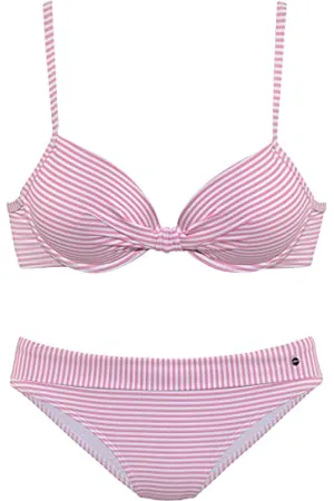 QS by s.Oliver Bügel-Bikini rosa-weiß