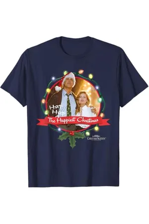 Warner Bros. Christmas Vacation Ha Ha Happiest Unisex Winter T-Shirt, , S