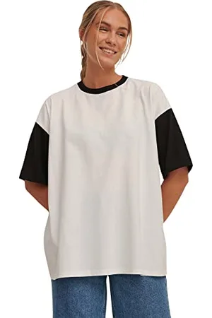 NA-KD Damen Übergroßes Bio T-Shirt, , XS