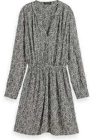 Scotch&Soda Damen Mini Dress with Elasticated Waist Kleid, , 40