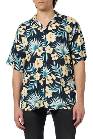 JACK & JONES Herren JJJEFF FLORAL AOP Resort Shirt SS Hemd 12252390 , ,XS