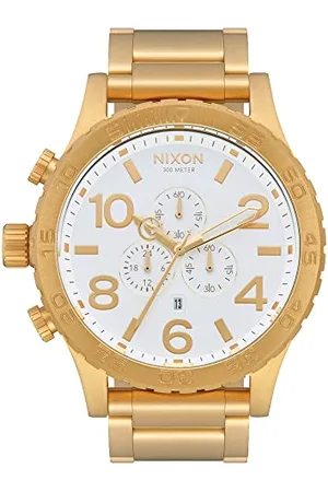 Nixon Herren Analog Quarz Uhr mit Edelstahl Armband A083-508-00