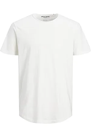 JACK & JONES JACK&JONES Basic T-Shirt Rundhals Kurzarm Jersey Baumwolle Shirt Regular Fit JJEBASHER