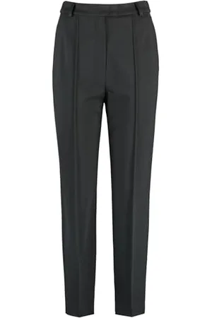 Gerry Weber Damen Klassische 7/8 Hose mit Längsbiese unifarben 7/8 Länge 40