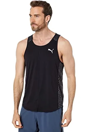 PUMA Herren Run Favorite Singlet T-Shirt, Schwarz, 3X-Groß