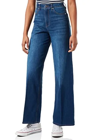 QS by s.Oliver Damen 120.11.899.26.180.2110780 Pants, Blue Stretched Den, 42W / 32L EU