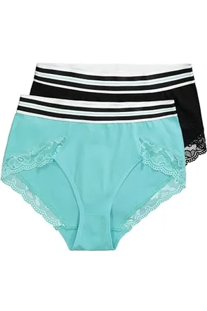 Ulla Popken Damen, große Größen, 2pcs, Office Brief, Lace Insert