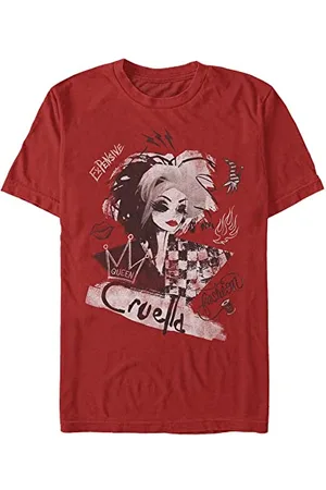 Disney Unisex Dnca Artsy Cruella Organic Short Sleeve T-shirt, , XXL
