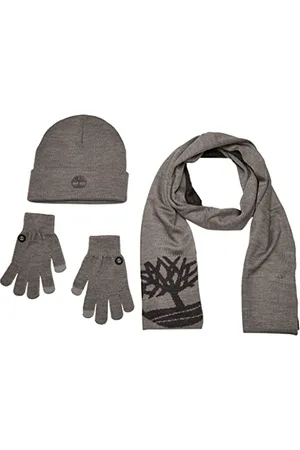 Timberland Damen Double Layer Scarf, Cuffed Magic Glove Gift Set Beanie-Mütze, , Einheitsgröße