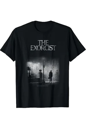 The Exorcist Mono Distressed Poster T-Shirt