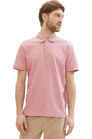TOM TAILOR Herren Basic Piqué Poloshirt, Velvet Rose, L