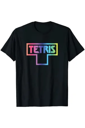 Tetris Logo mit farbigem Verblassen T-Shirt