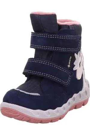 Superfit Baby Mädchen ICEBIRD warm gefütterte Gore-Tex Stiefel, BLAU/ROSA 8010