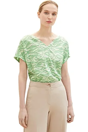 TOM TAILOR Damen 1035256 Bluse mit Muster, , 44