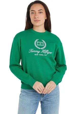 Tommy Hilfiger Damen Sweatshirt ohne Kapuze, , XXL