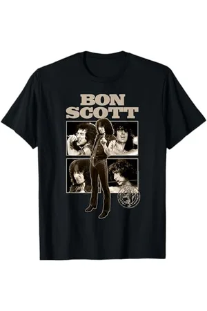 Bon Scott Sepia Fotocollage T-Shirt