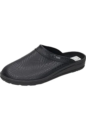 Manitu Home Herren 220265 Pantoffeln, Schwarz (Schwarz Sky Schwarz)