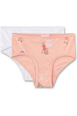 QS by s.Oliver Mädchen Unterhose Rot | Hochwertige und Bequeme Unterhose für Mädchen aus Baumwoll-Mix. Slip mit Wordingprint | Inhalt: 2er Set Unterwäsche für Mädchen