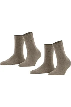 ESPRIT Damen Socken Basic Easy Multipack W So Baumwolle einfarbig 2 Paar, , 35-38