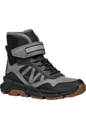 Geox J FLEXYPER Plus Boy Snow Boot, Grey/Black, 40 EU