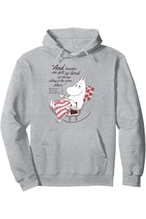 Moomin So Tired Finn Family troll mamma Zitat Pullover Hoodie