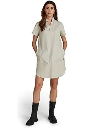 G-Star RAW Damen Millery V-Neck Shirt Kleid