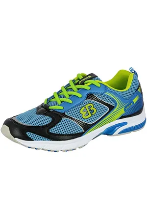 BRUTTING Runaway Unisex Fitnessschuhe, Blau/ Schwarz/ Lemon, 46 EU