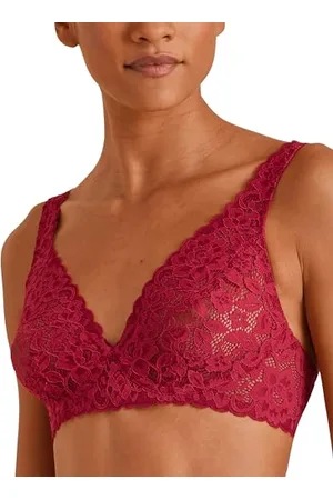 Calida Natural Comfort Lace Spitzen-BH Damen, verstellbare Träger, ohne Schale, bügellos