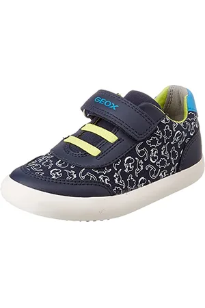 Geox B GISLI Boy Sneaker, Navy/White, 21 EU