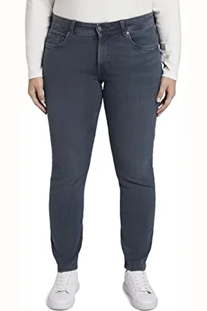 TOM TAILOR Damen 1013440 Plussize Slim Fit Jeans Mit Stretch, , 46 Große Größen EU