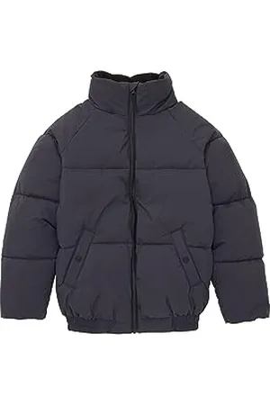 TOM TAILOR Jungen 1038537 Puffer Winterjacke, 29476-coal Grey, 140