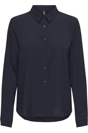ONLY Damen Onlnova Life Vis L/S Lynne Shirt Solid Bluse, , X-Large