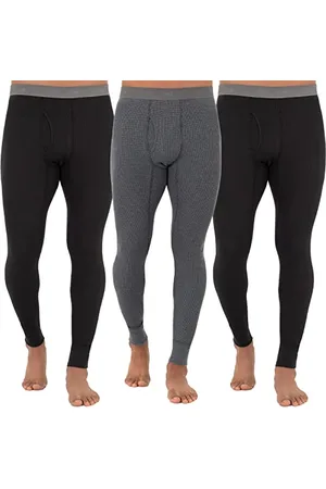 Fruit Of The Loom Herren Recycled Premium Waffle Thermal Underwear Long Johns Bottom (1, 2, 3, and 4 Packs) Pyjamaunterteil, , X-Groß (3er
