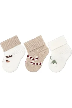 Sterntaler Unisex Erstlingssocken 3er Weihnachten, , 14 EU
