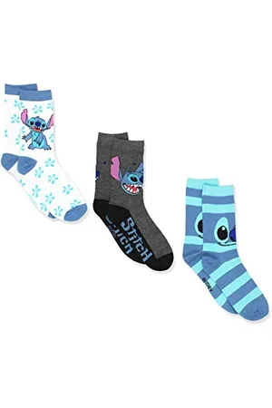 Disney Lilo & Stitch Crew-Socken für Damen, 3er-Pack (Jugendliche/Erwachsene), , L