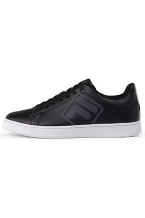 Fila Herren COURTBAY Logo Sneaker, Black-White, 41 EU