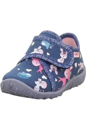 Superfit Baby Mädchen SPOTTY Hausschuhe, HELLBLAU/MEHRFARBIG 8140, 21 EU