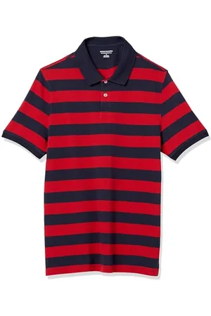 Amazon Herren Piqué-Poloshirt aus Baumwolle, Schmale Passform, , S