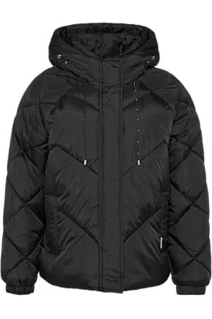 QS by s.Oliver Wattierte Jacke mit Steppung und Kapuze schwarz XS