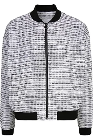 Tamaris Damen Struckturierte Bomber Jacke ATLANTIS Weiß 42