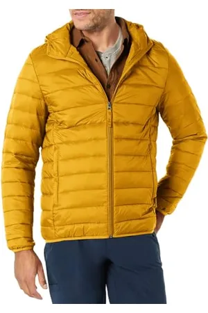 Amazon Herren Leichte, Wasserabweisende, verstaubare Kapuzenjacke, , S