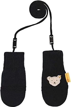 Steiff Unisex Baby Gloves F ustlinge, NAVY, 3 EU