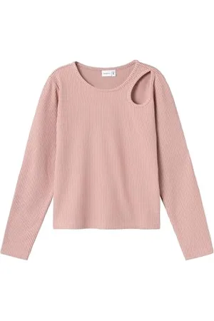 NAME IT Girl Oberteil mit Langen Ärmeln Cut-Out