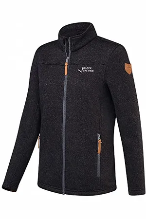 Black Crevice Damen Fleece Jacke, Black, 36