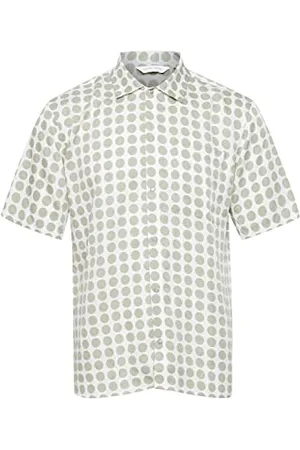 Casual Friday CFAlvinHerren Kurzarmhemd Herrenhemd Hemd mit klassischem Hemdblusenkragen mit Allover-Print, Größe:M, Farbe: