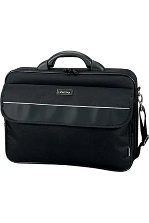 LIGHTPAK 46110 Laptoptasche Elite S, mit gepolstertem Fach für 15 Zoll Notebooks, Business-Tasche mit A4 Einsteckfach, Umhängetasche aus Polyester mit Organizer-Fach, ca. 32 x 38 x 9 cm