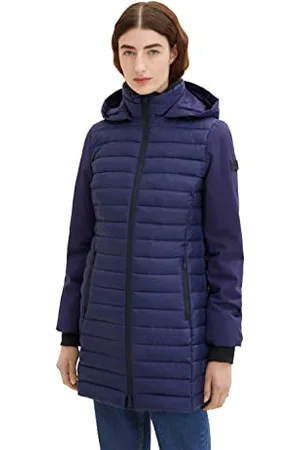 TOM TAILOR Mädchen 1034124 Hybrid Steppmantel mit Kapuze, , XS