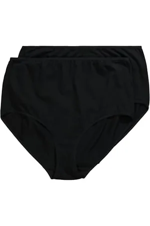 Ulla Popken Damen, große Größen, 2er Pack Maxislip, Cotton-Modal